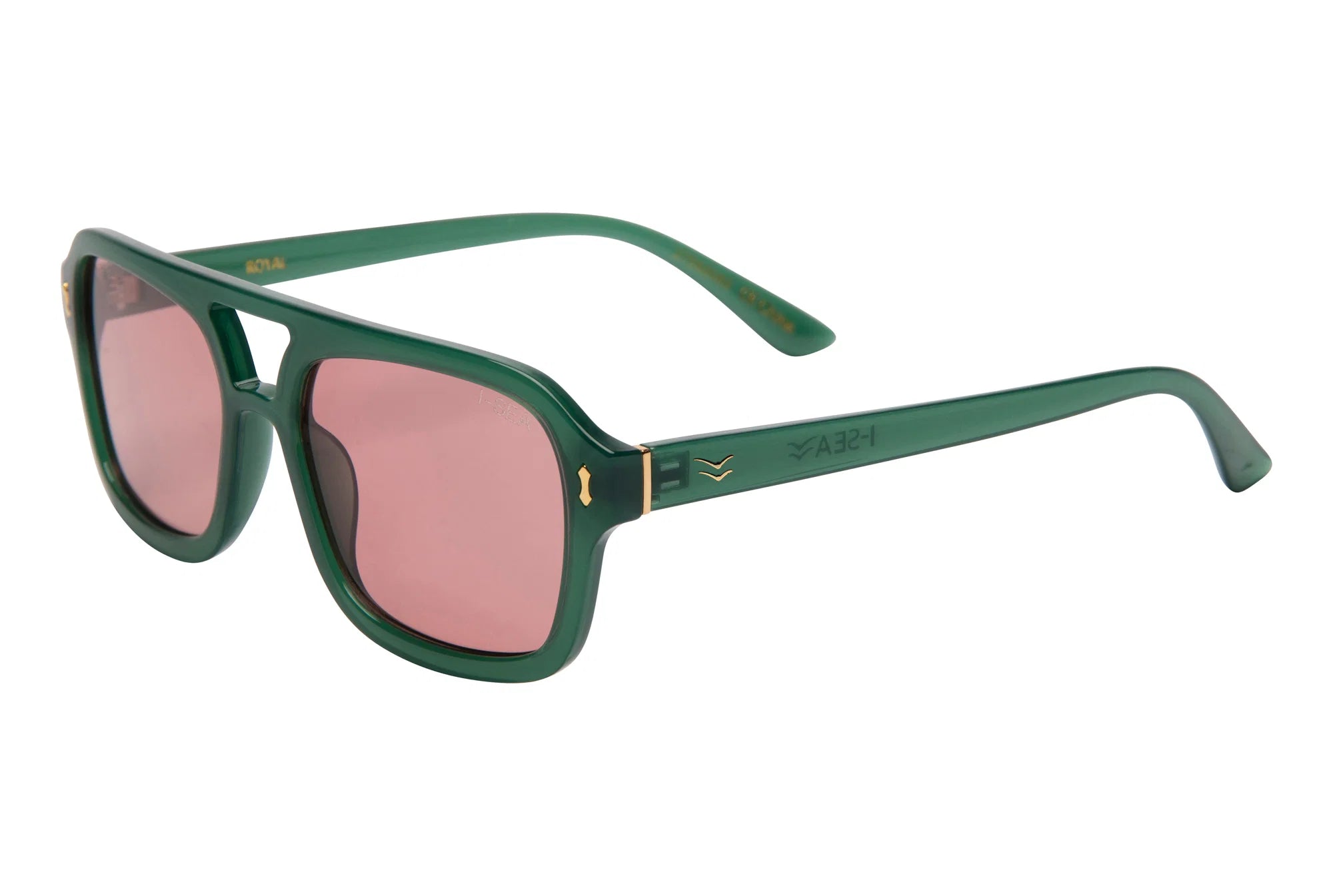 Royal Sunglasses, Kale/Tangerine Polarized Lens