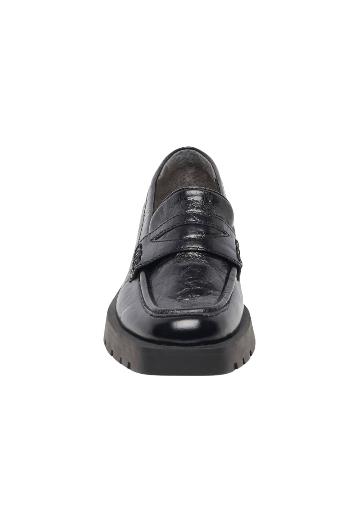 Elias Onyx Crinkle Patent Loafer