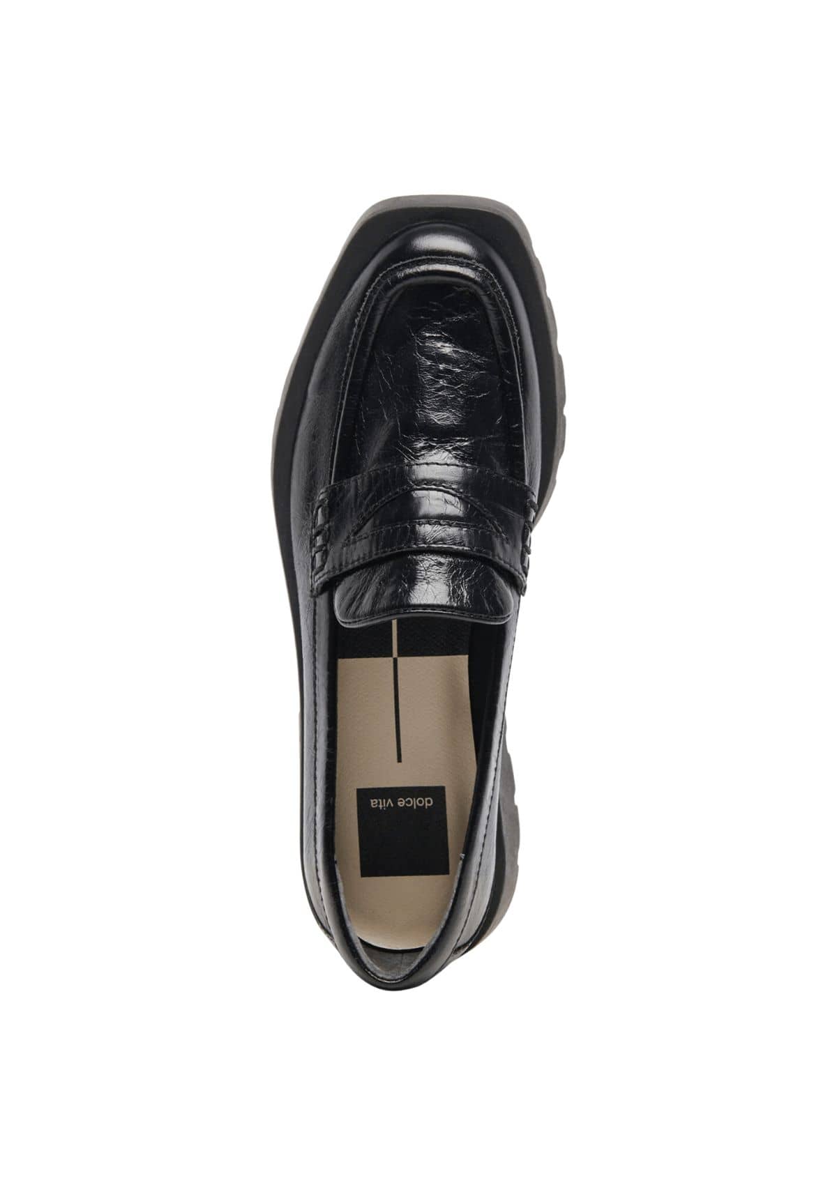 Elias Onyx Crinkle Patent Loafer