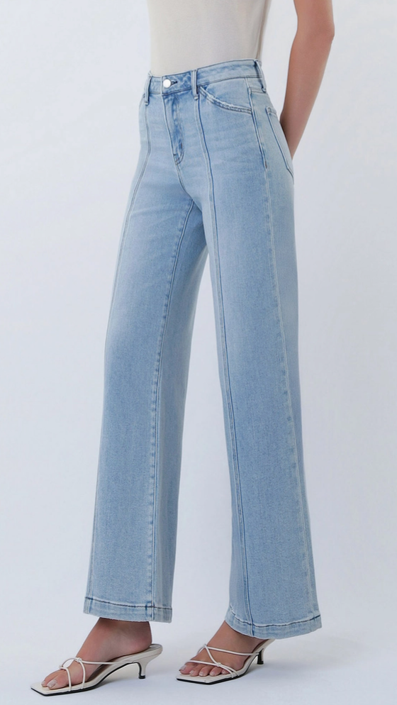High-Rise, Wide Jeans