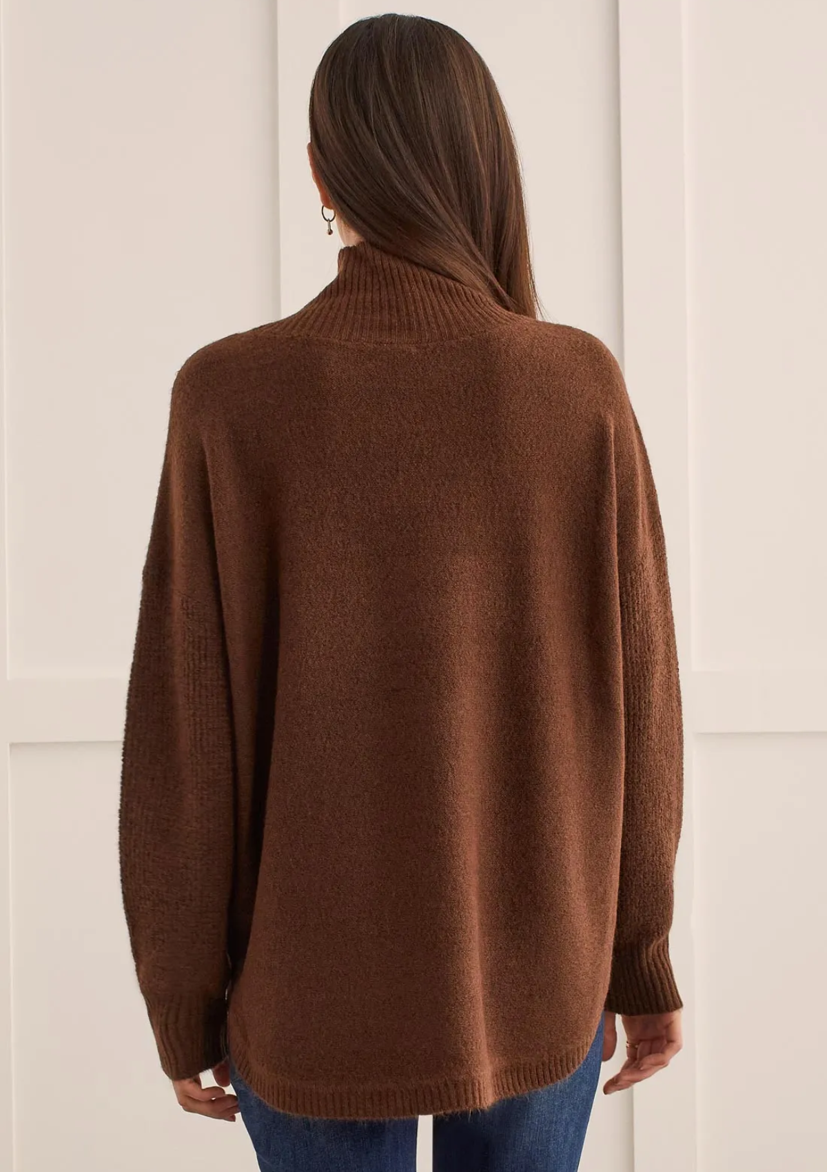 Willa Textured Mock Neck Sweater