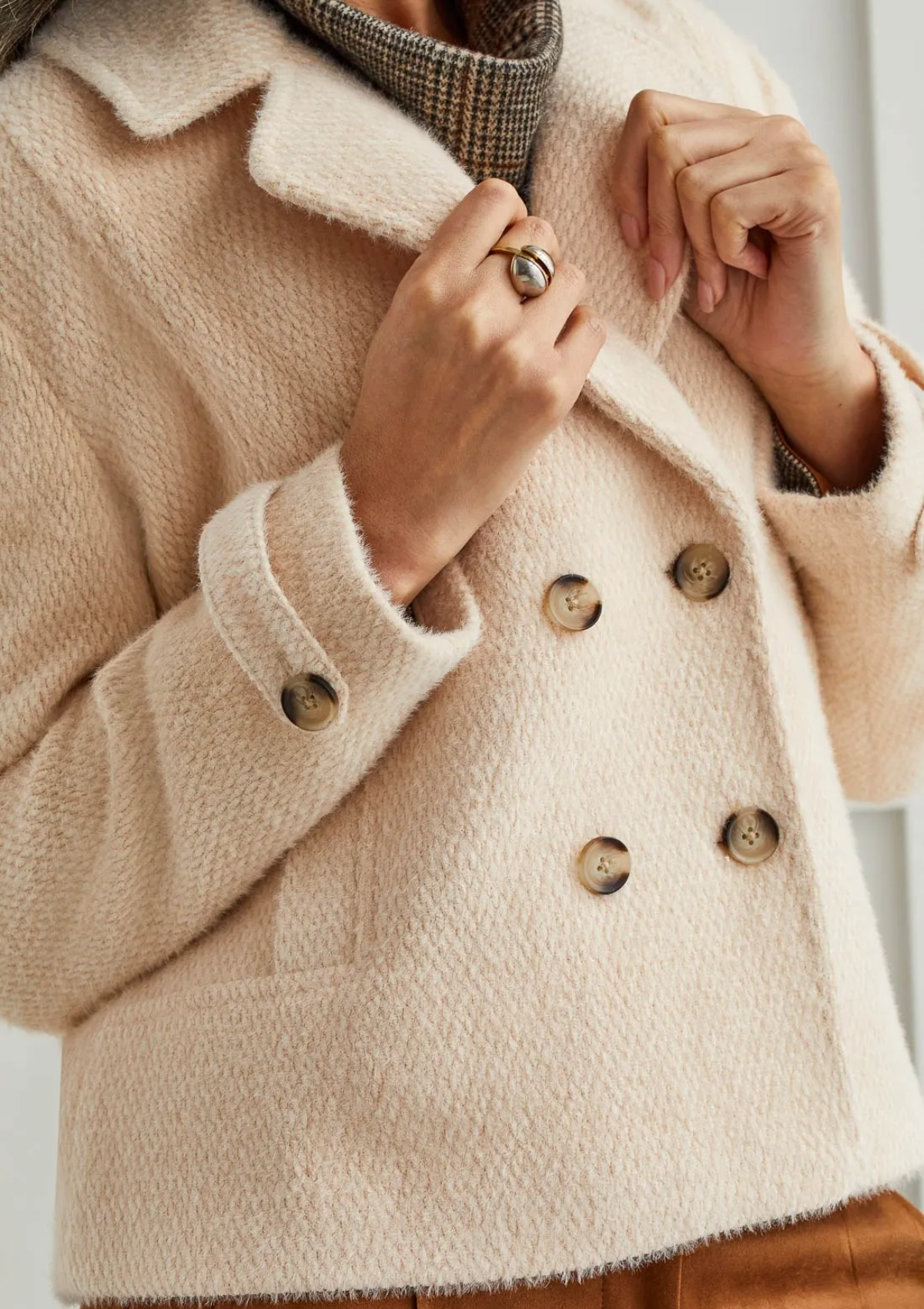 Long Sleeve Lined Double Breast Jacket