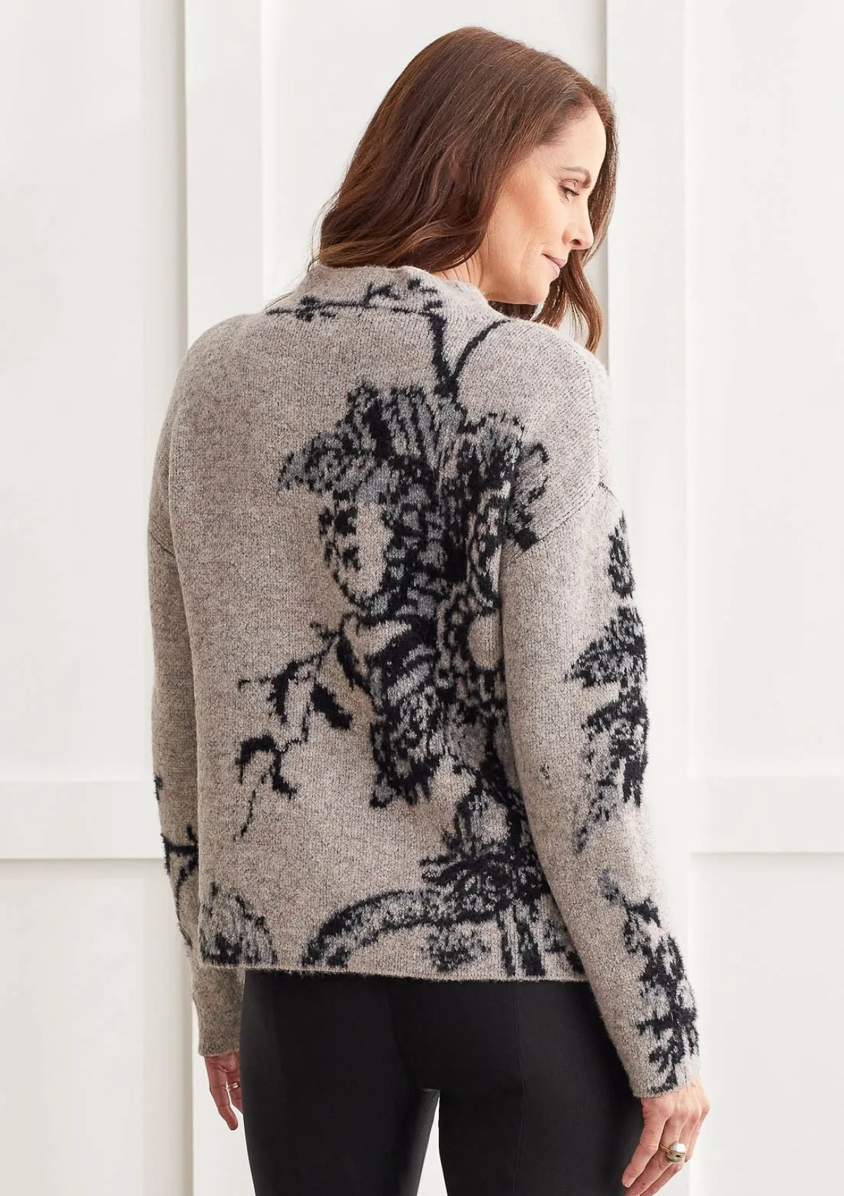 Hazel Double-Knit Funnel Neck Sweater