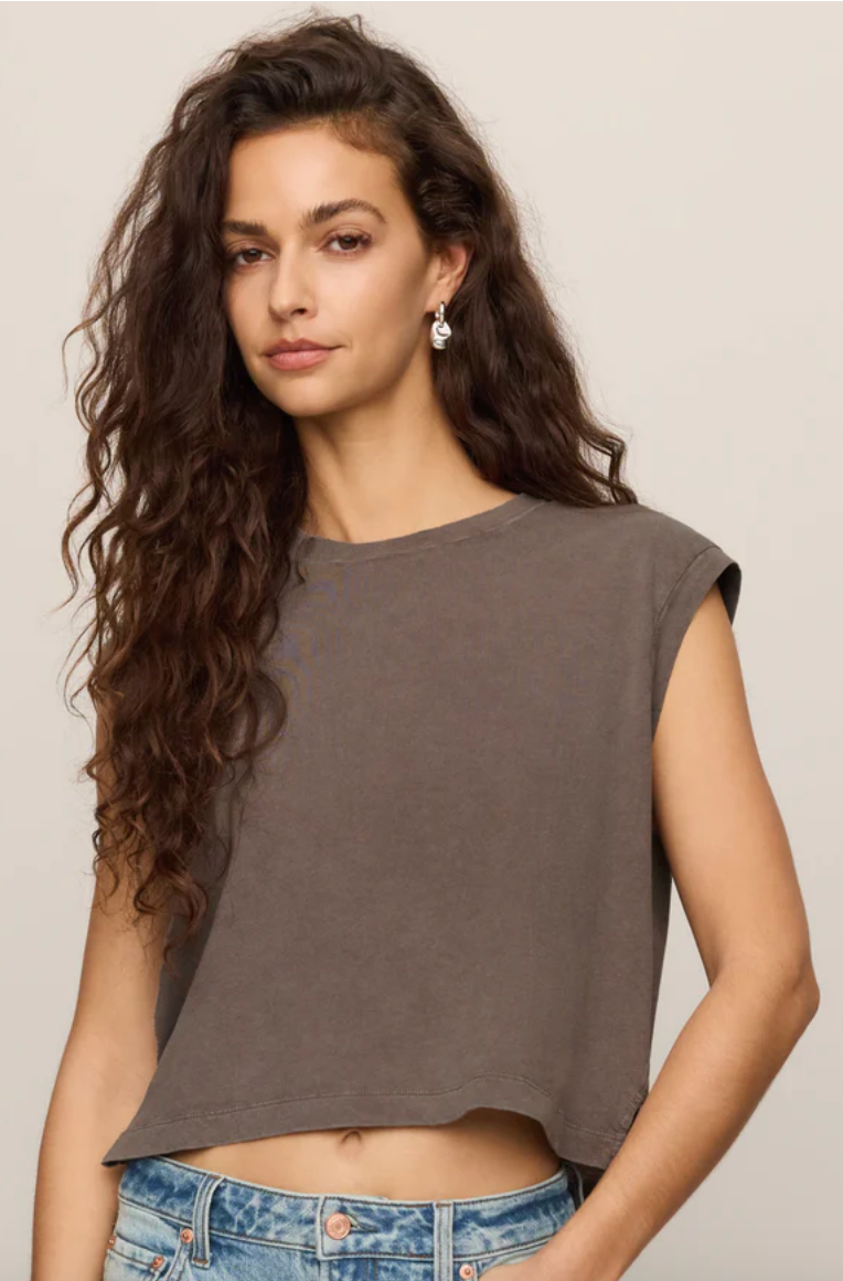 Flex Sleeveless Tee - Pebble Coast