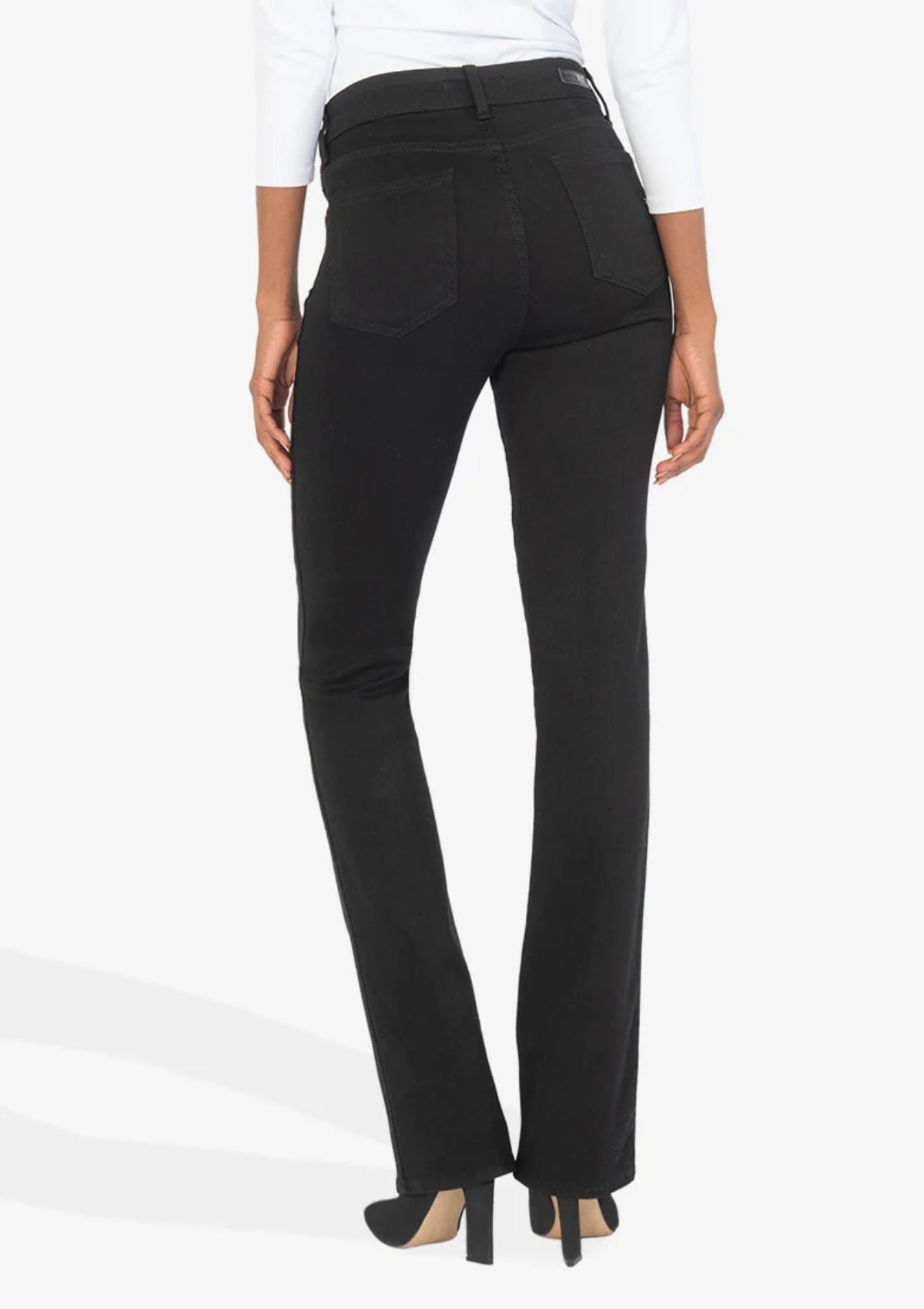 Natalie High Rise Fab Ab Bootcut Jeans, Black