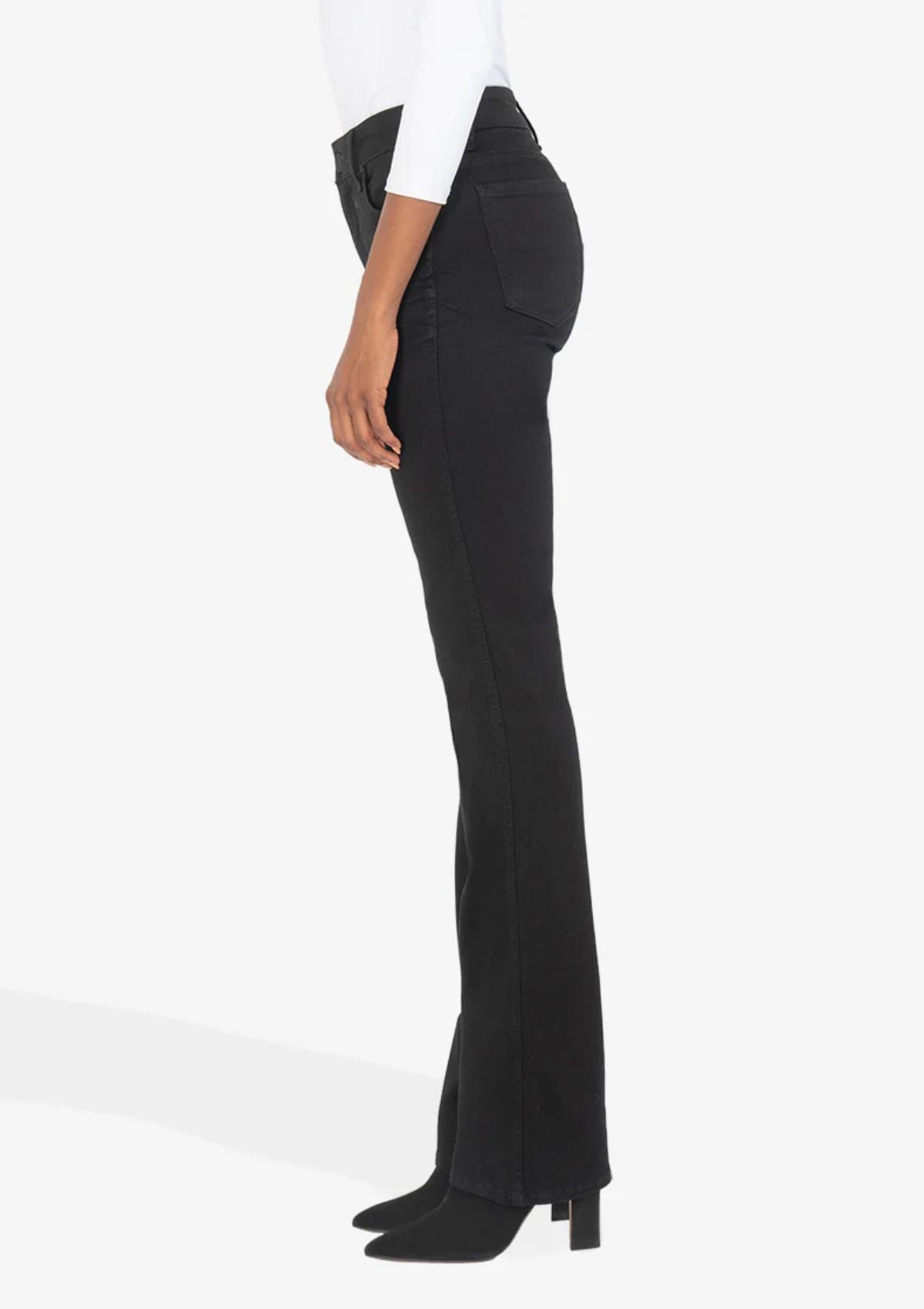 Natalie High Rise Fab Ab Bootcut Jeans, Black
