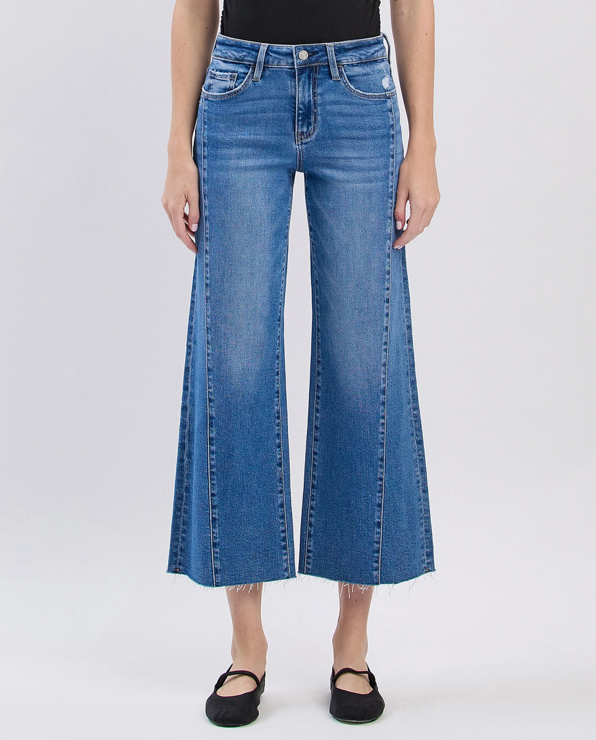 Olivia High Rise Twist Wide Jeans