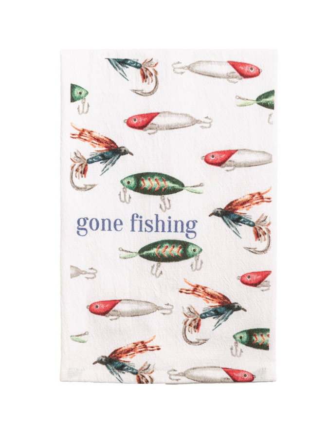 Fishing Retreat Printed Towel