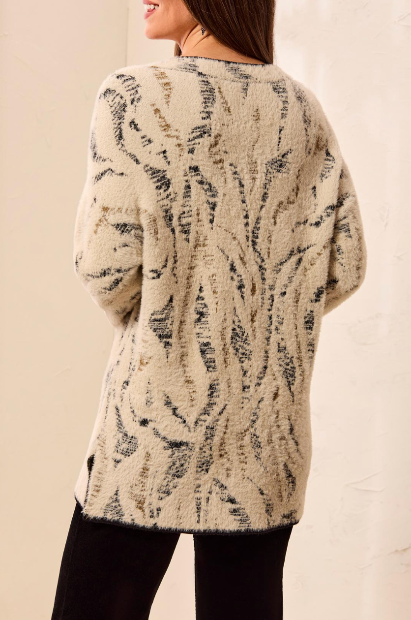 Long Sleeve V- Neck Sweater