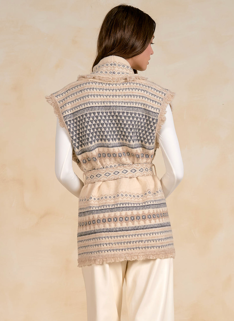 Sleeveless Sweater Cardigan