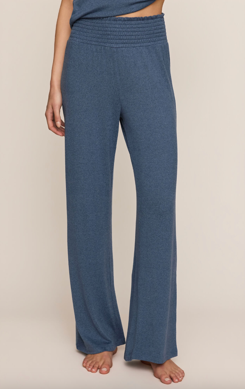 Dawn Smocked Pant - True Navy