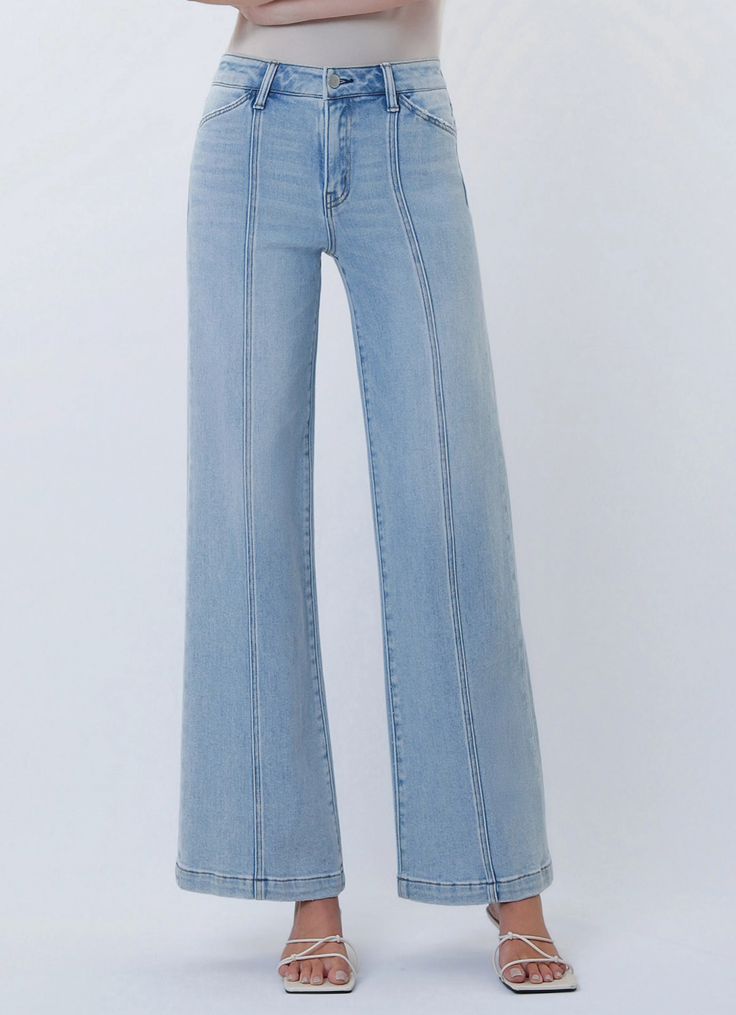 High-Rise, Wide Jeans