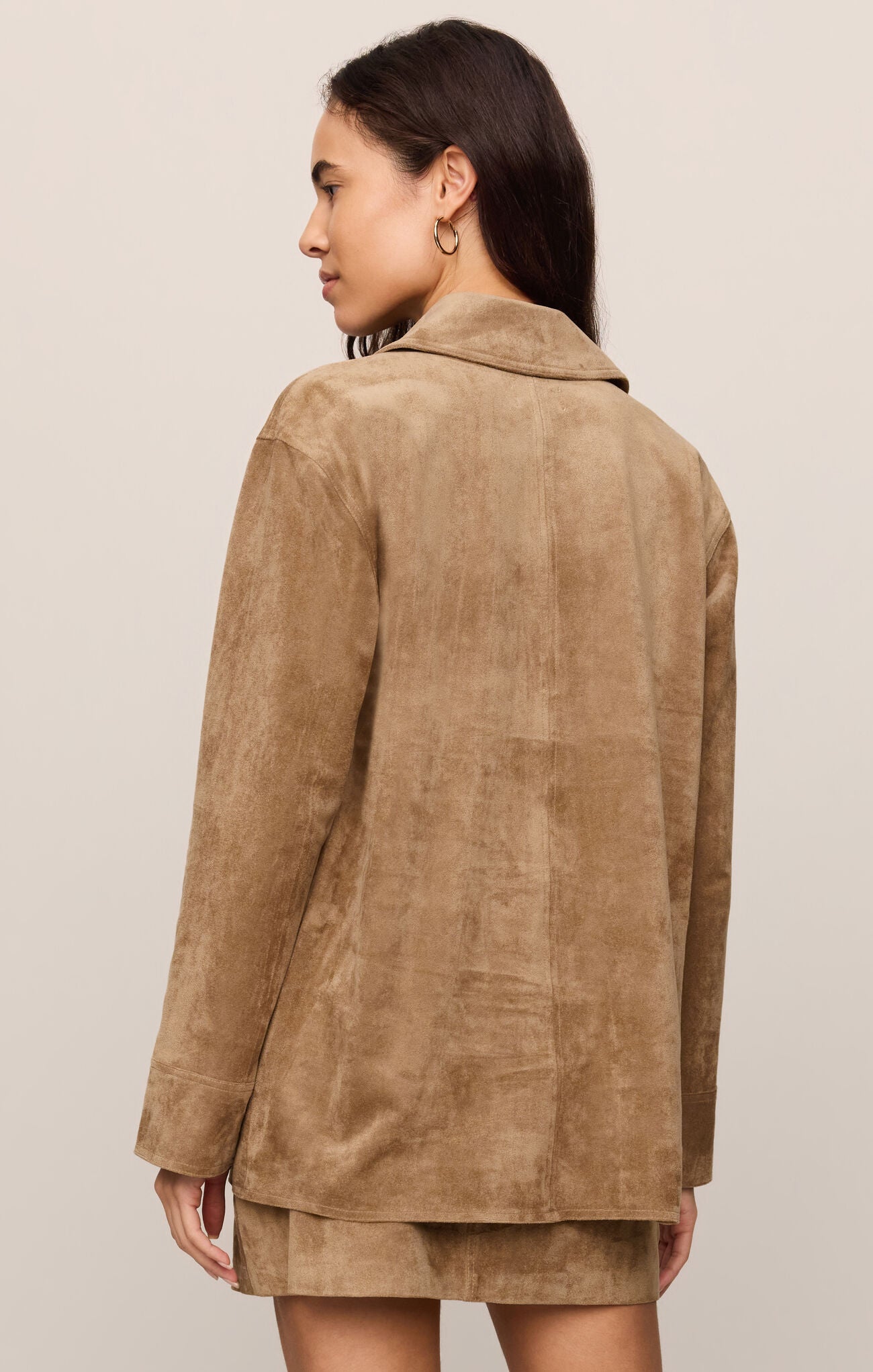 Decker Suede Chore Jacket - Light Sand