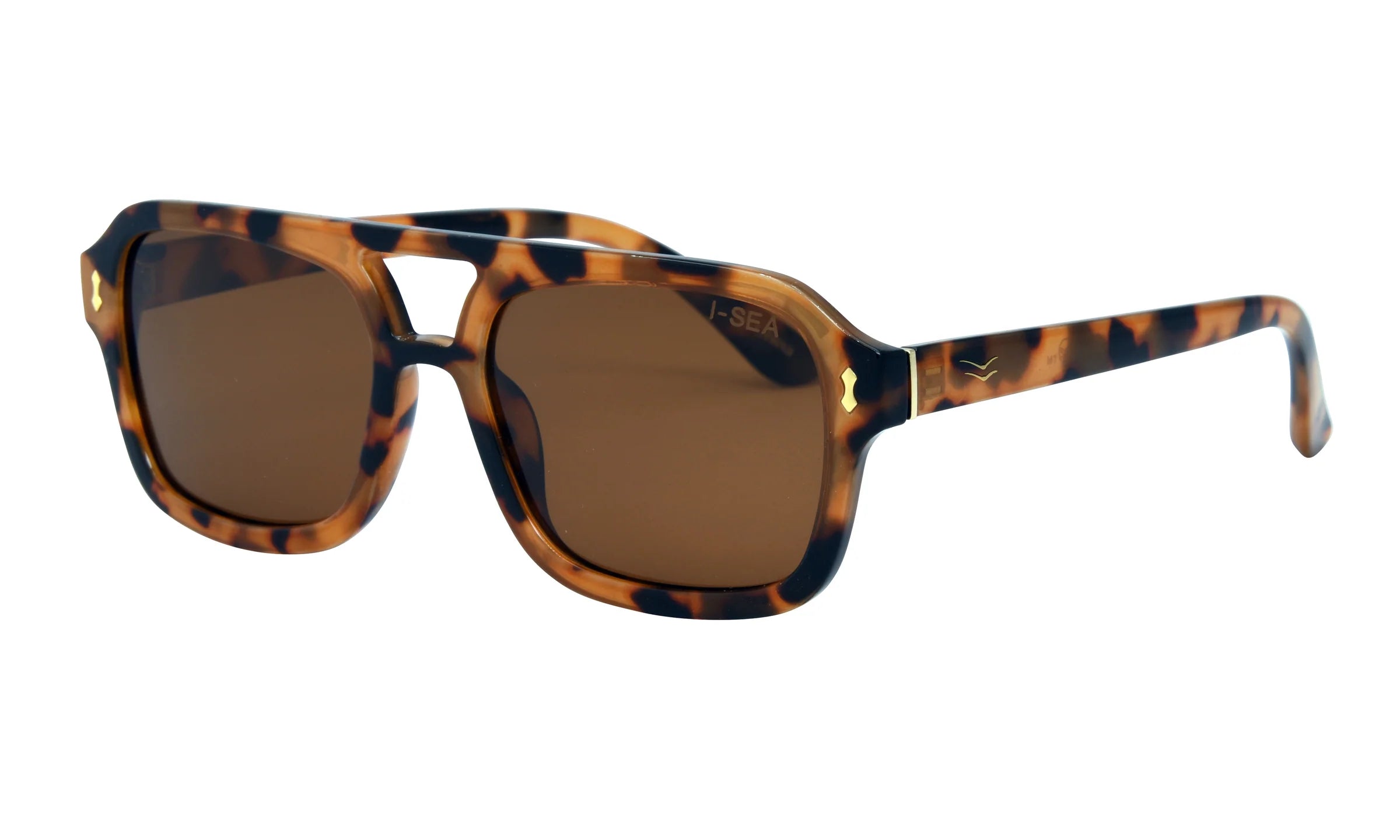 Royal Sunglasses, Yellow Tortoise/Brown Polarized Lens