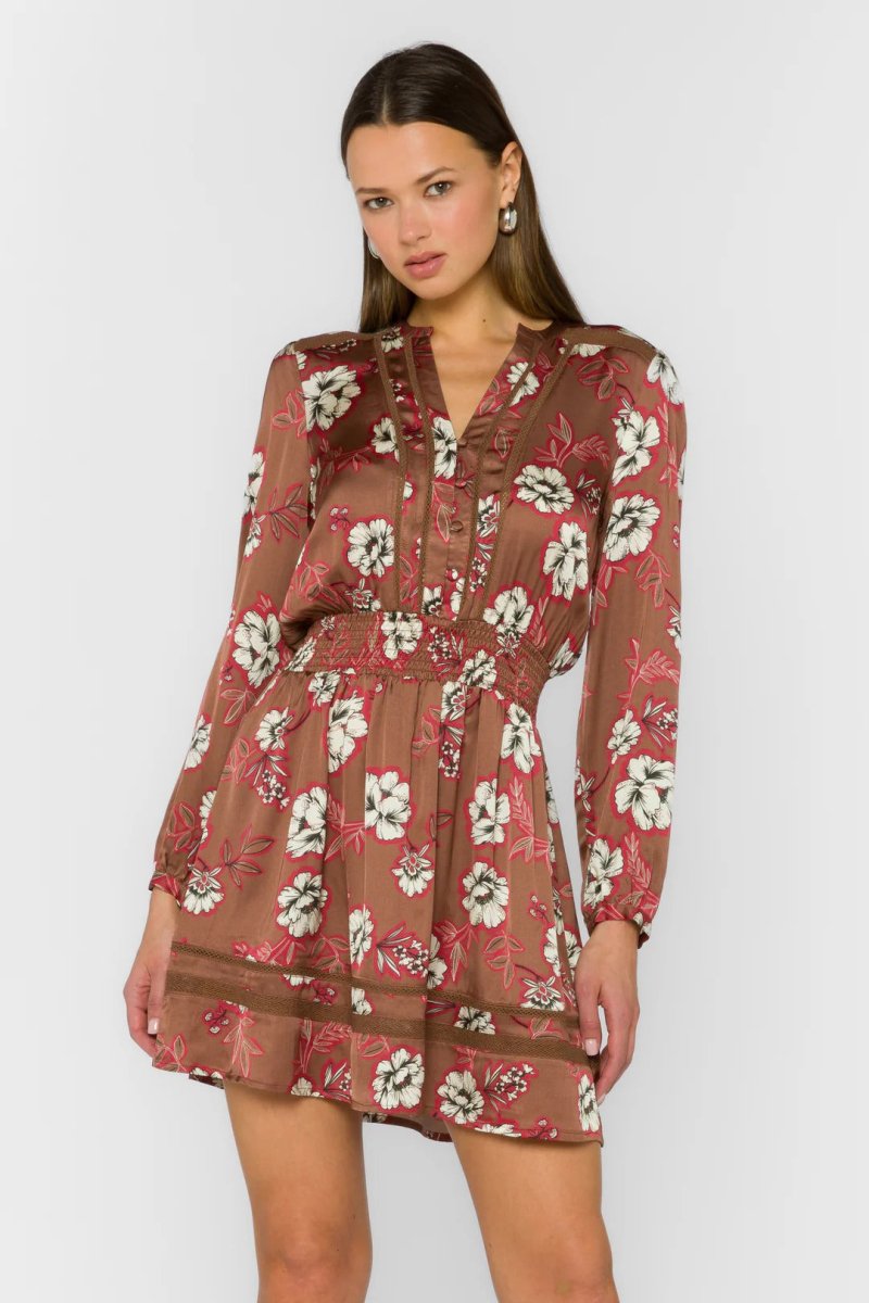 Arletta Long Sleeve, Mini Dress "Mulch Garden" - RubyJane & Valleygirl Arletta Long Sleeve, Mini Dress "Mulch Garden" - RubyJane & Valleygirl