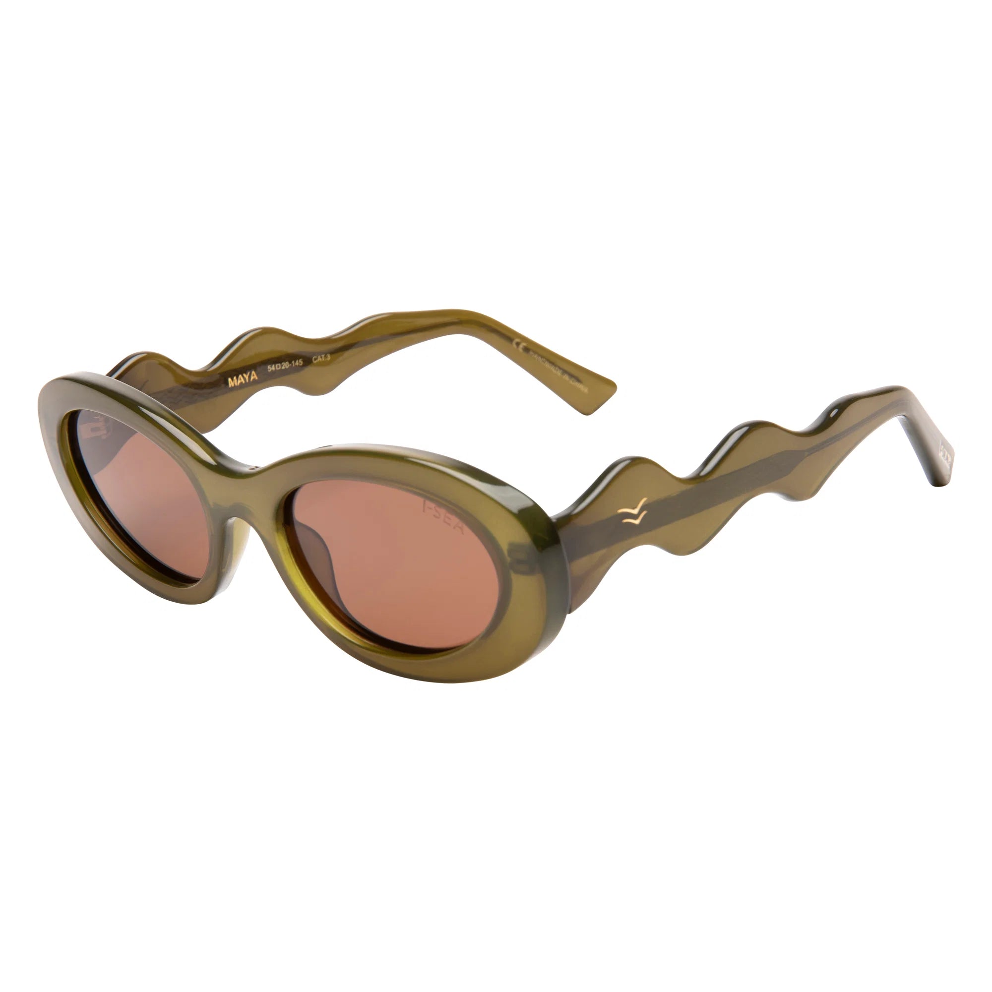 Maya Sunglasses, Oak/Brown Polarized Lens
