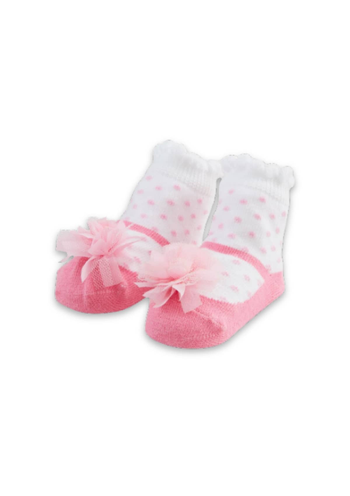 Baby Pink Puff Socks -Mud Pie / One Coas- Ruby Jane-