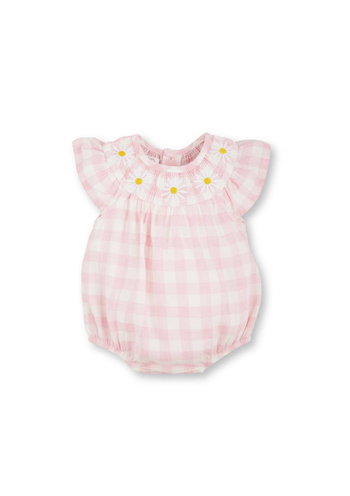 Baby Smocked Daisy Bubble -Mud Pie / One Coas- Ruby Jane-