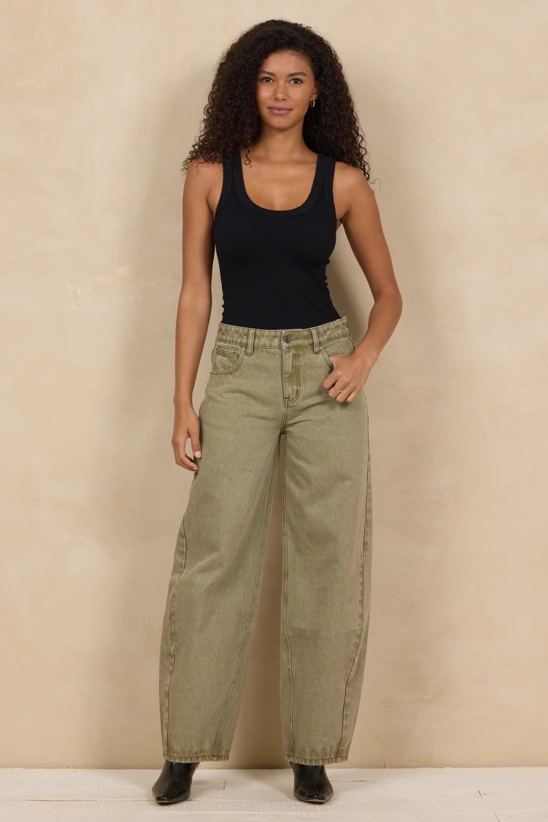 green-Lounge Pants-trend-Ruby Jane & Valleygirl Boutique.