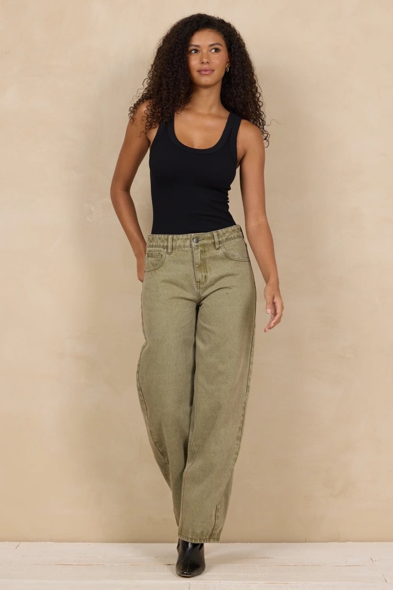 green-Lounge Pants-trend-Ruby Jane & Valleygirl Boutique.