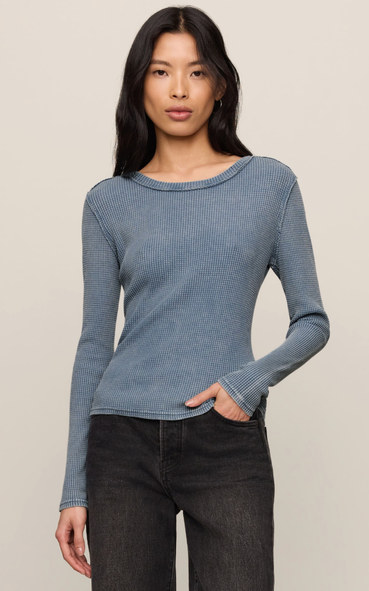 Arlet Mini Thermal Top - Mineral Blue