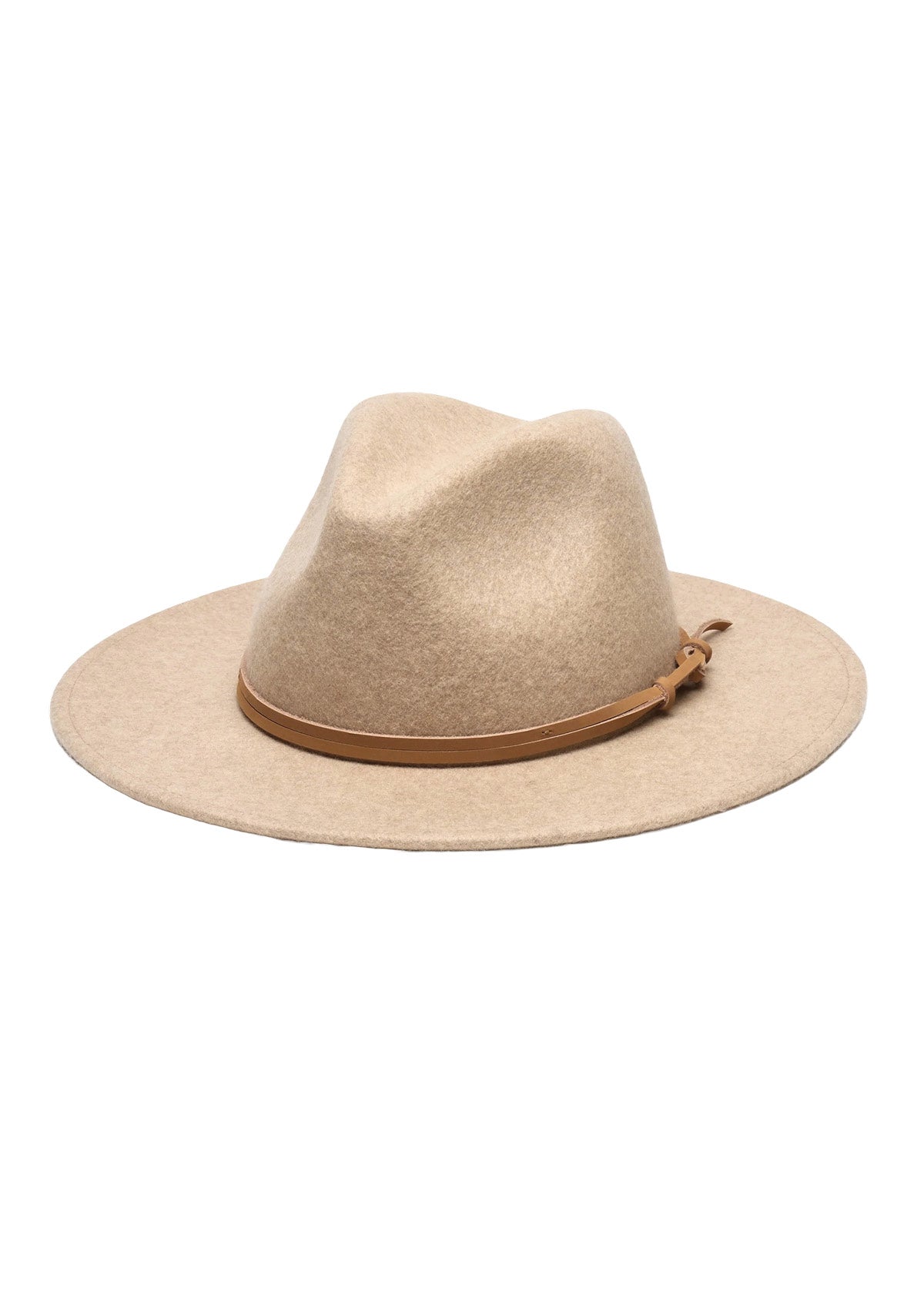 Tan cowboy hat wool felt.