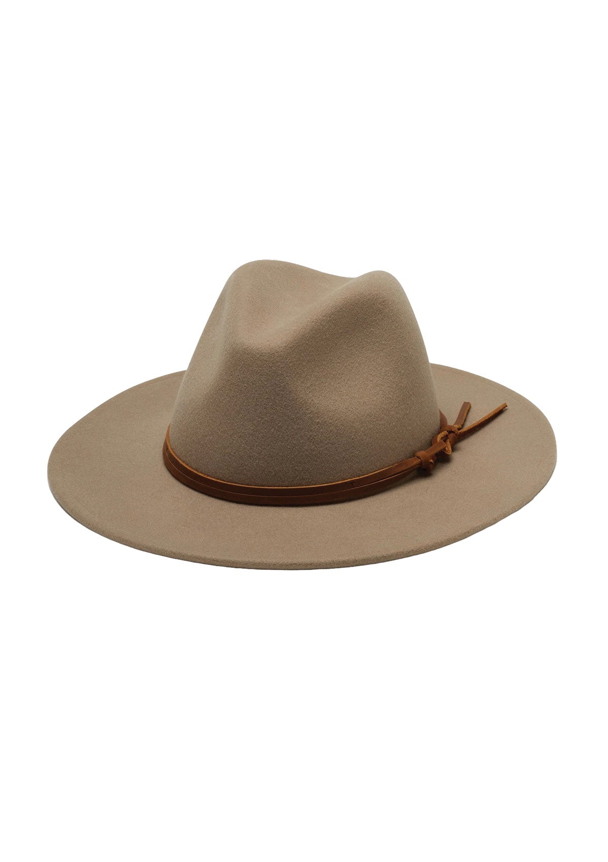 Light brown cowboy wool felt hat.