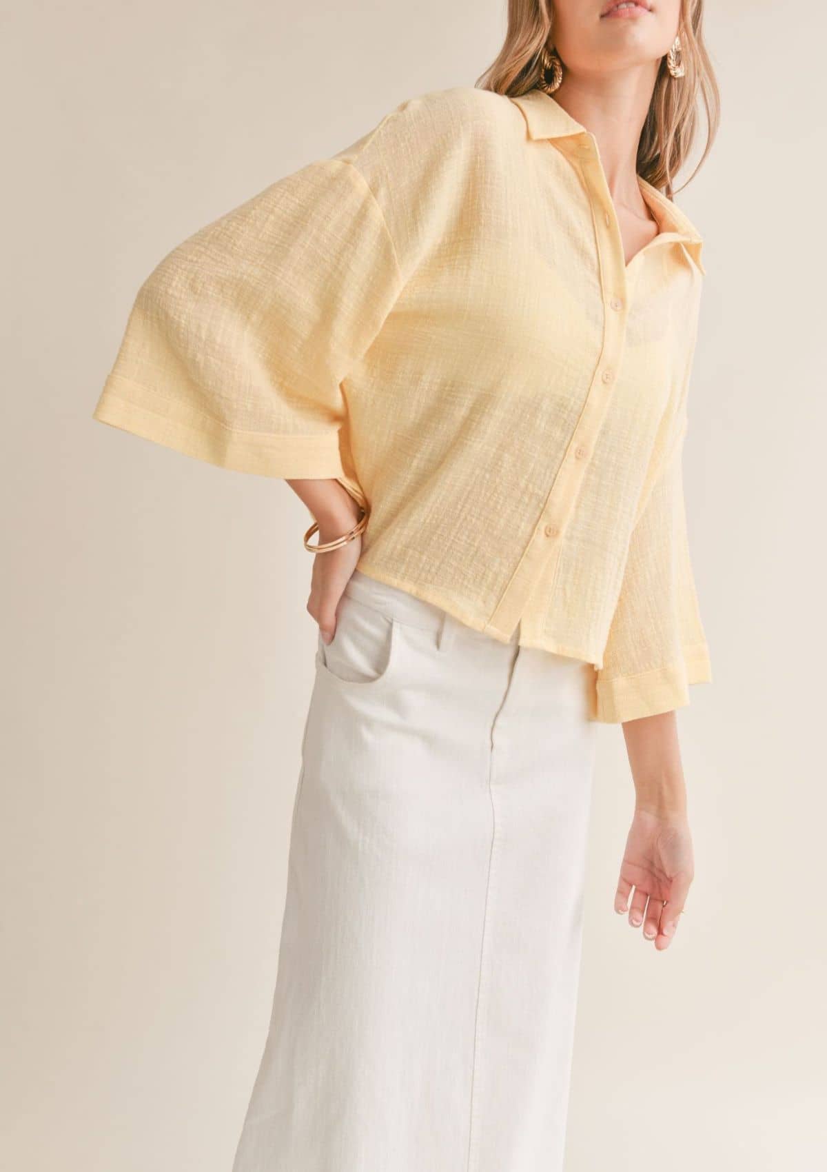 Buttondown Shirts-Casual Tops-clothing-Ruby Jane.
