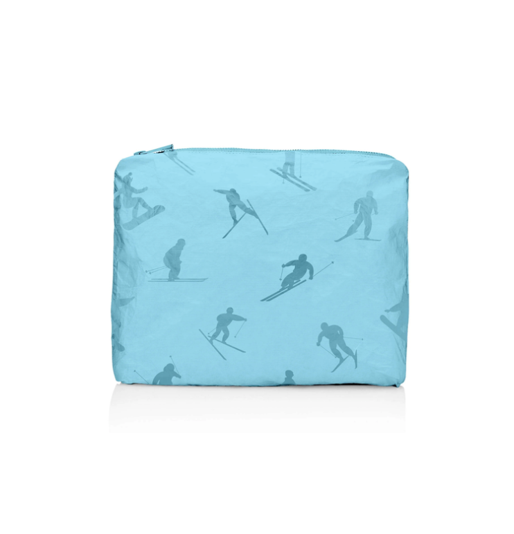 Medium Zipper Pouch - Dancing Skiers