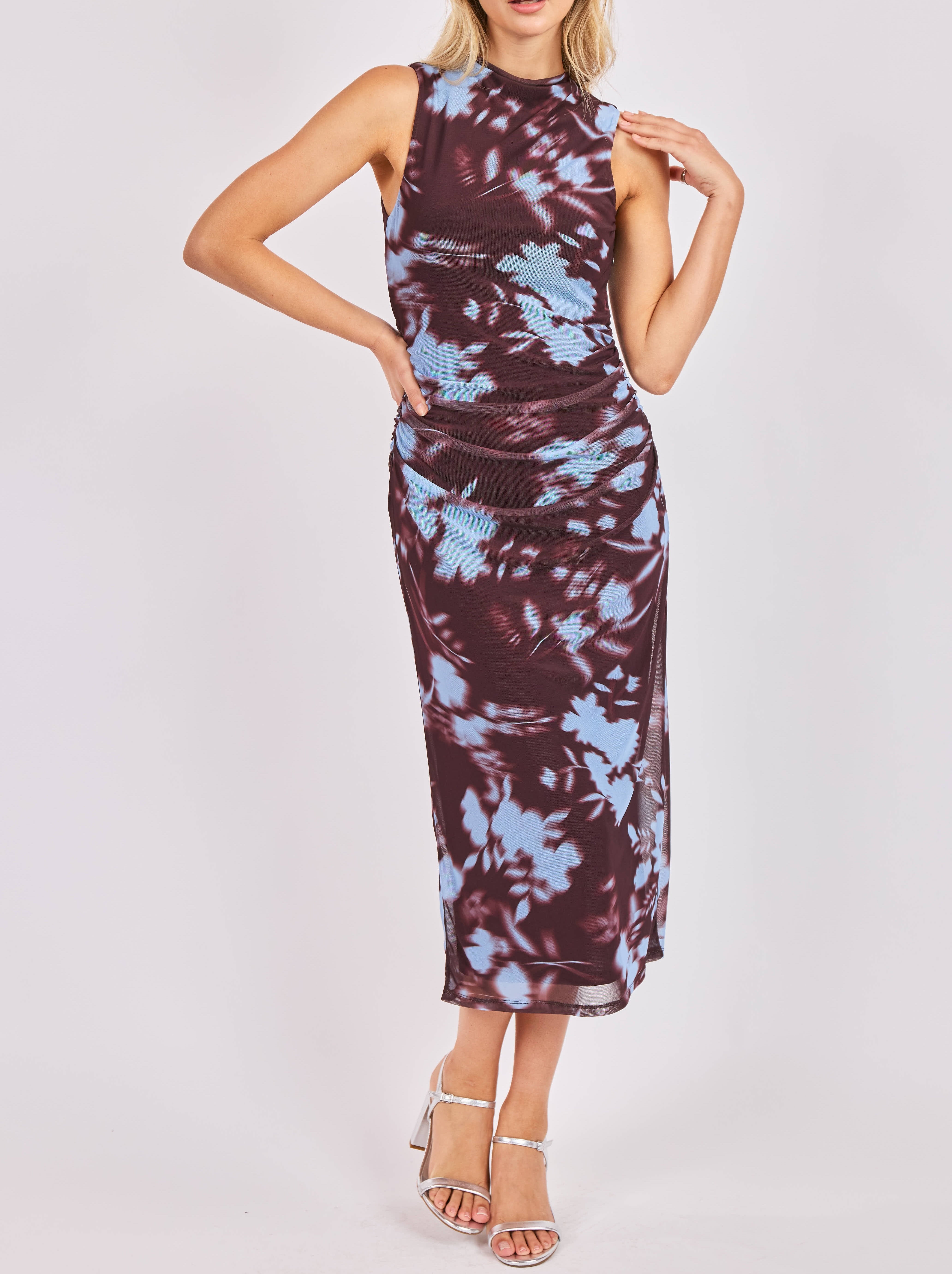 Urban Siren Ruched Midi Dress