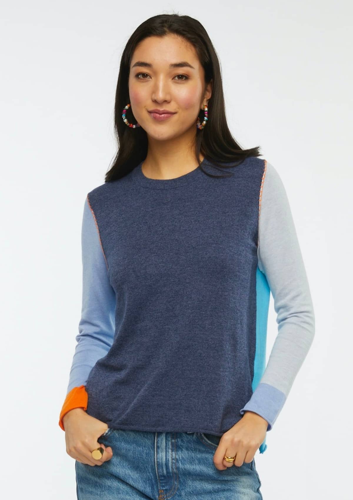 Color Block Sweater -Plekta Inc./ Zaket & Plover- Ruby Jane-