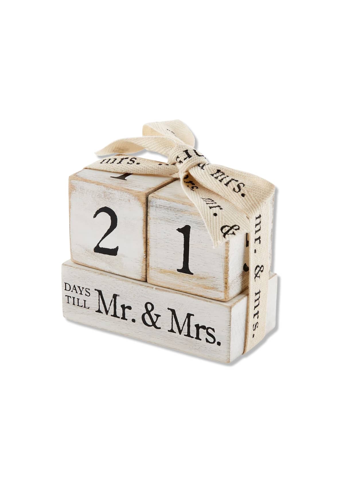 Countdown to Mr. & Mrs. Block Set -Mud Pie / One Coas- Ruby Jane-