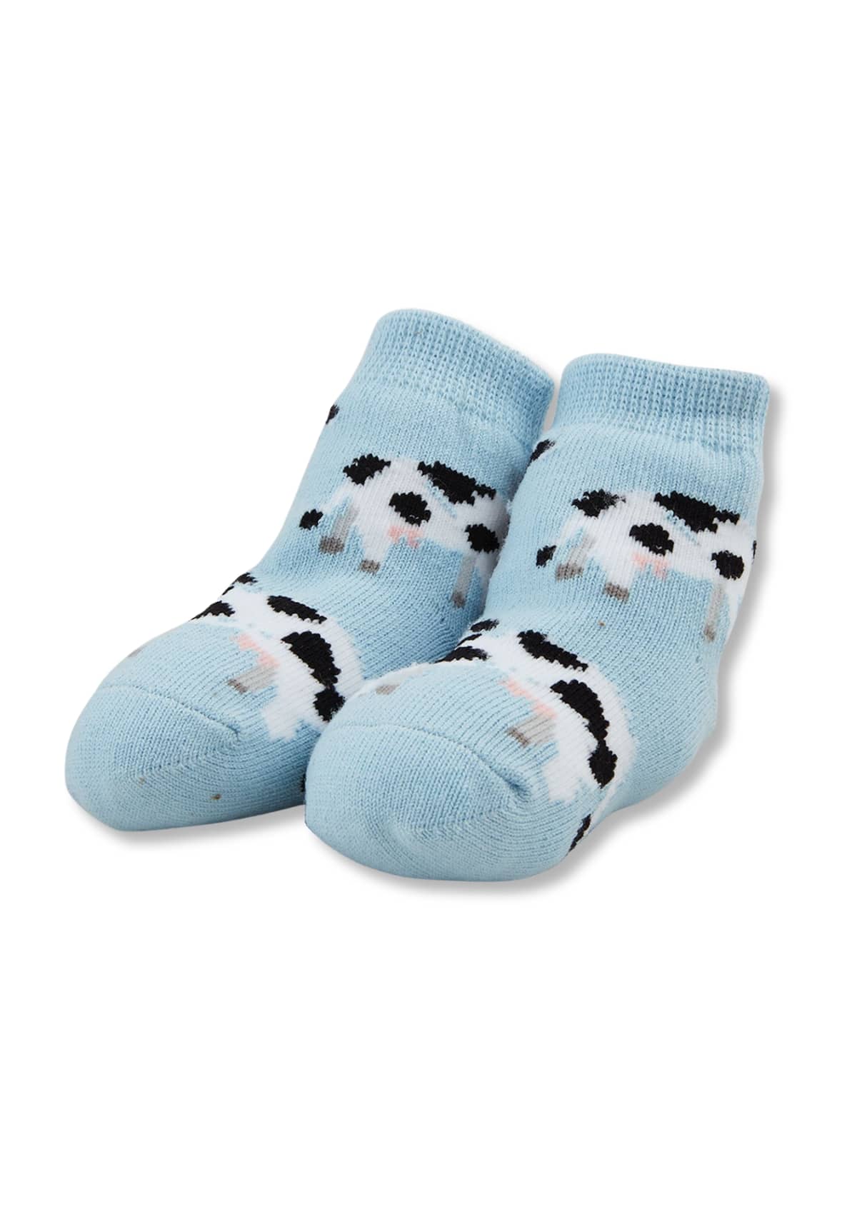 Cow Farm Rattle Toe Baby Socks -Mud Pie / One Coas- Ruby Jane-