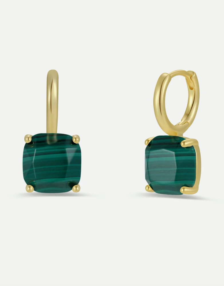 Gemstone Mini Drop - Malachite