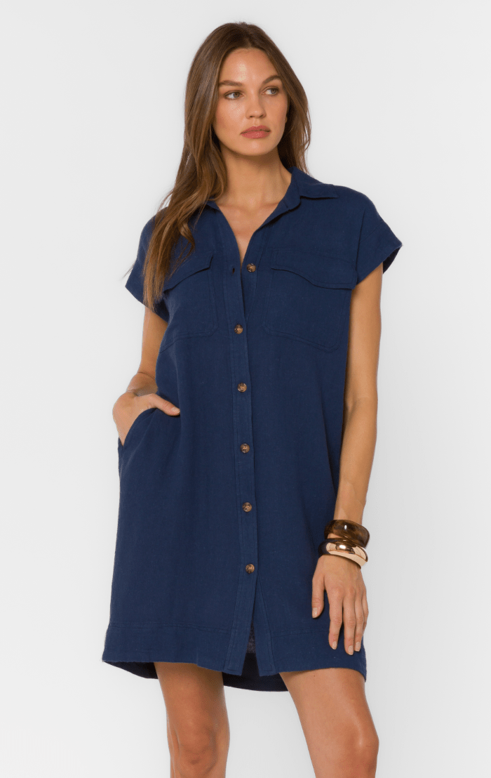 Deanna Navy Dress L / French Navy