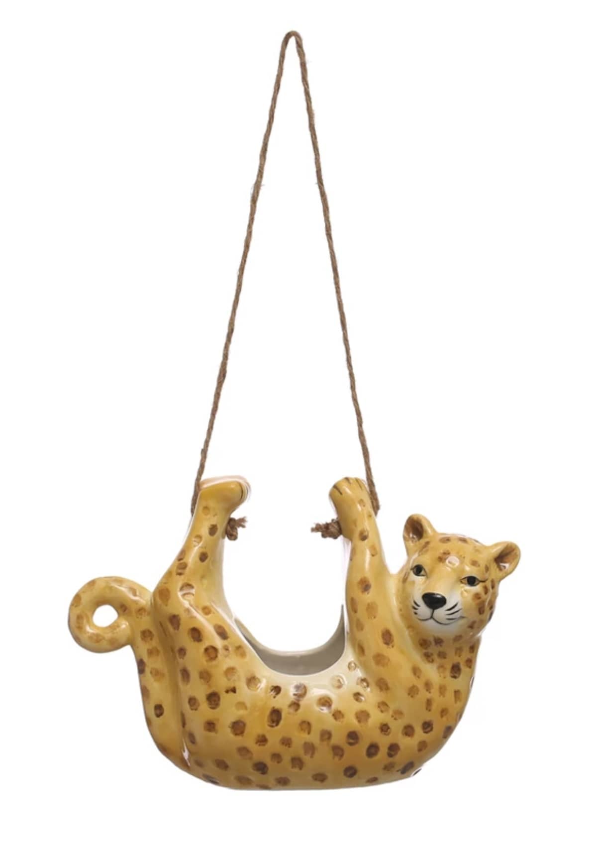 Dolomite Leopard Planter -Creative Co-op- Ruby Jane-