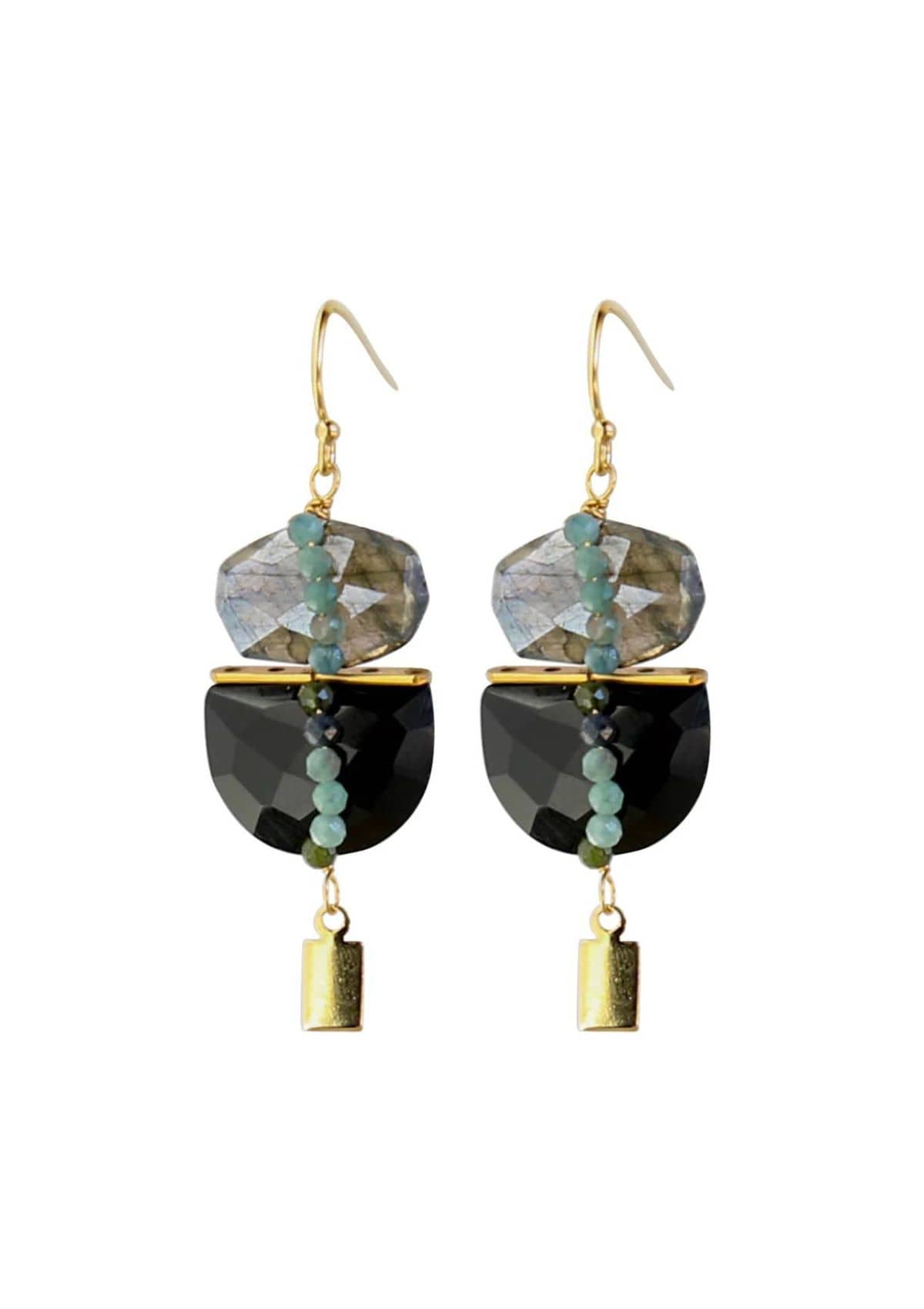 Duet Earrings - Black Spinel -Catherine Page- Ruby Jane-