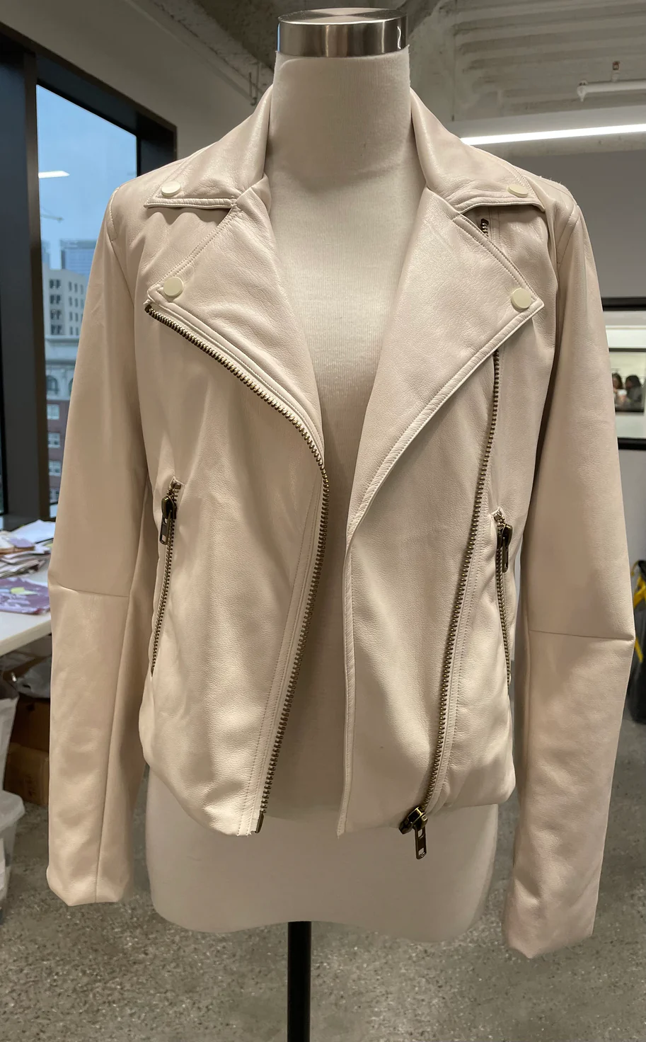 Juno Faux Leather Bike Jacket
