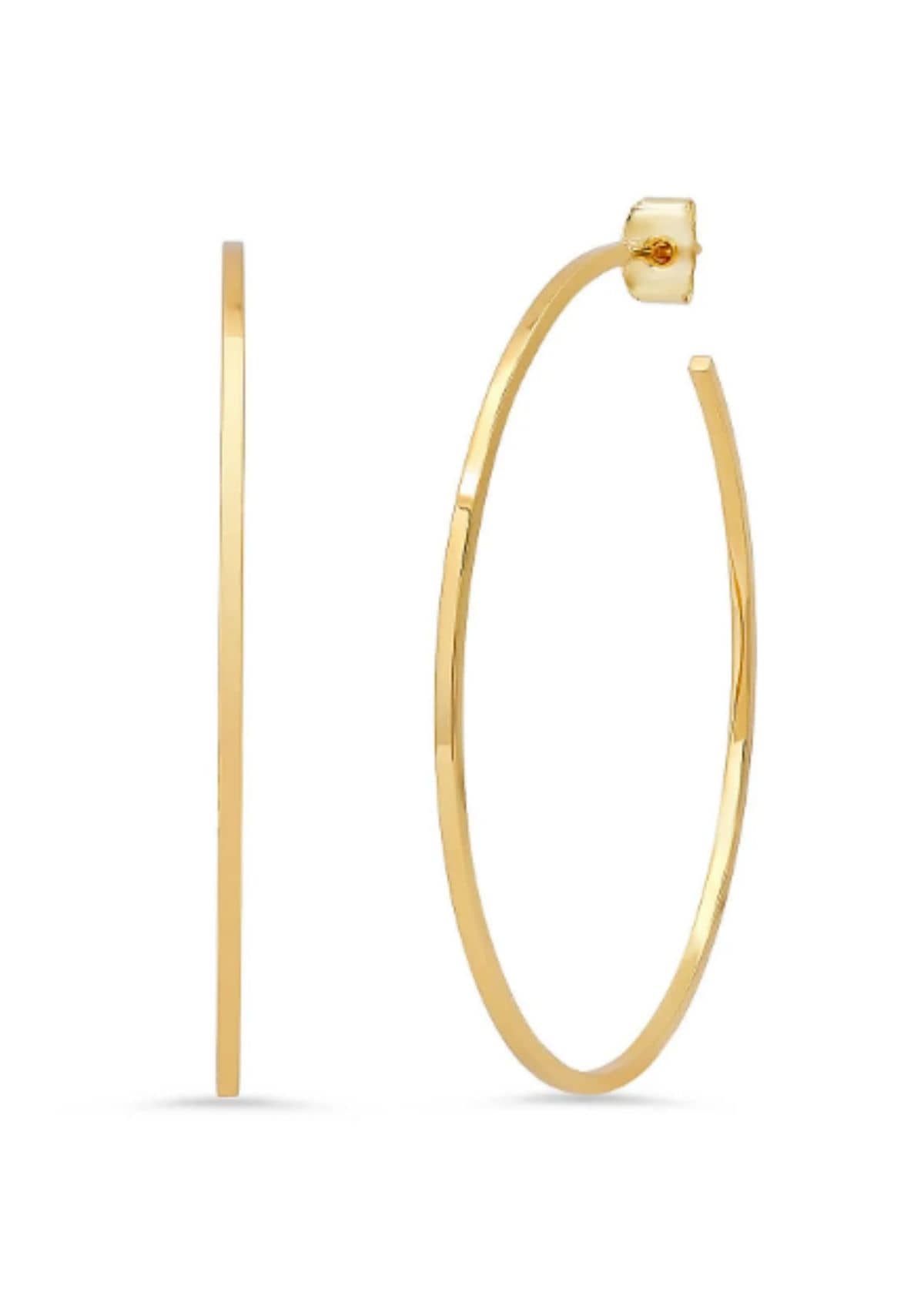 Earrings - Fashion - Jewelry -Gold hoops nickel free- Ruby Jane.