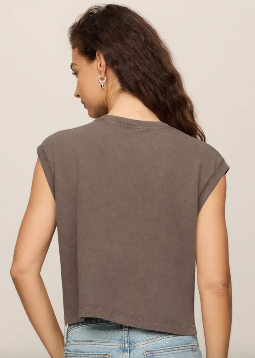 Flex Sleeveless Tee - Pebble Coast