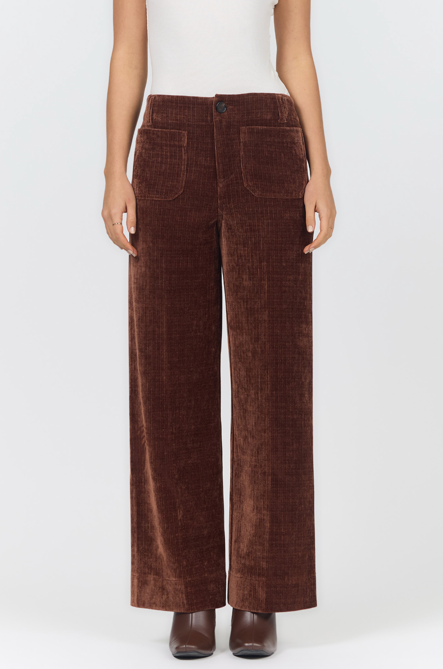 Audrey Wide Leg Corduroy Jeans