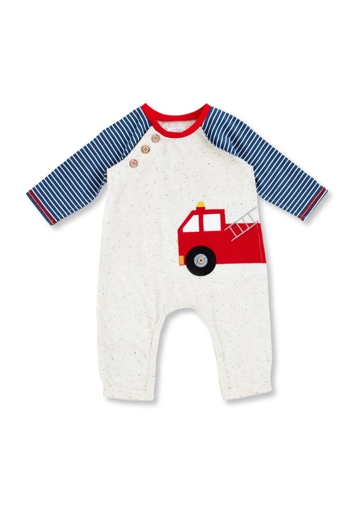 Firetruck Raglan One Piece -Mud Pie / One Coas- Ruby Jane-