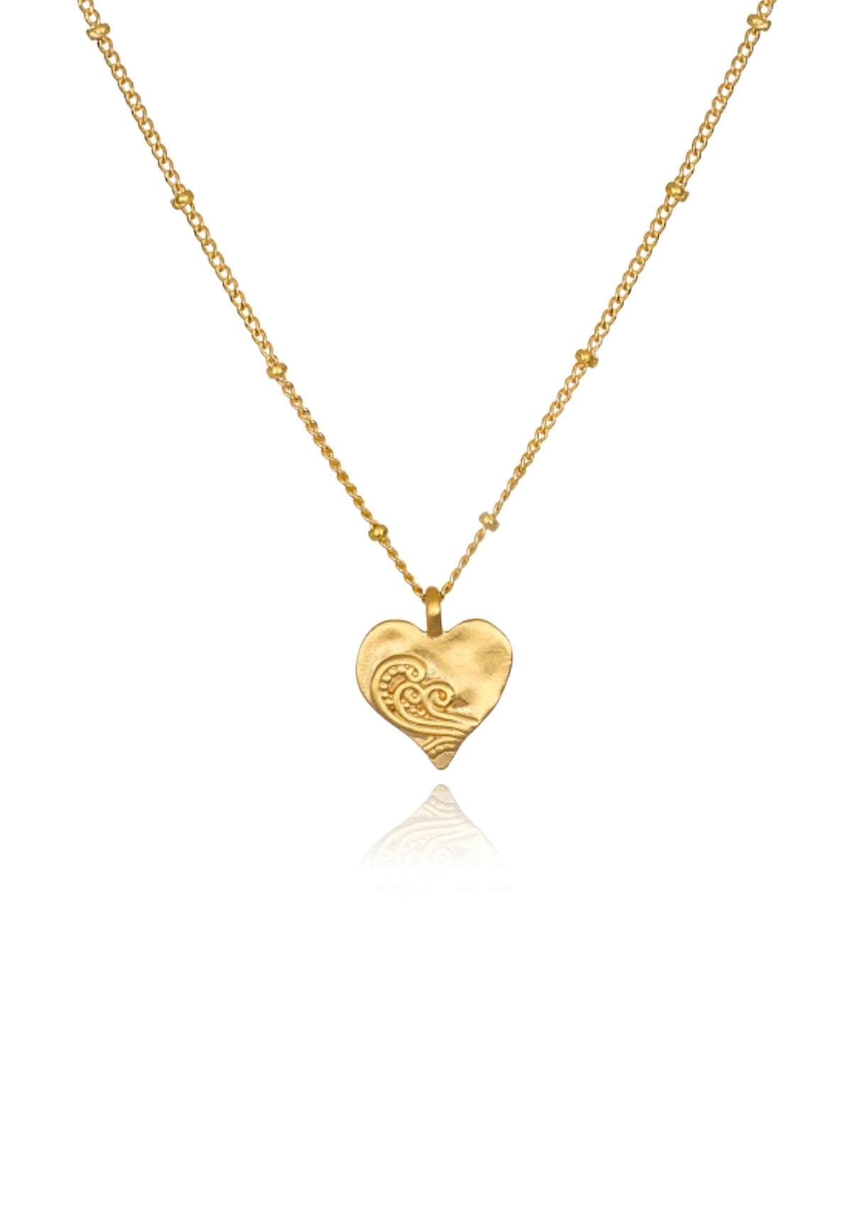 Gold Heart Necklace -Satya Jewelry- Ruby Jane-