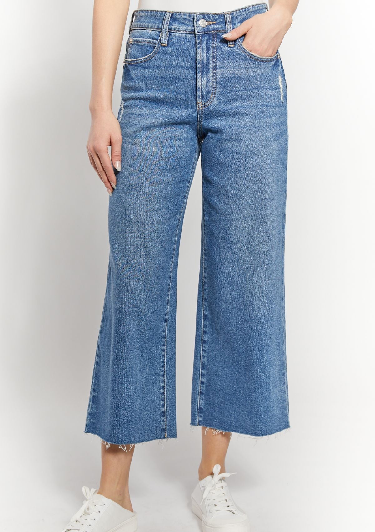 High Rise Wide-Leg Crop Jeans, Ocean Drive -BBC Apparel / OatNY- Ruby Jane-