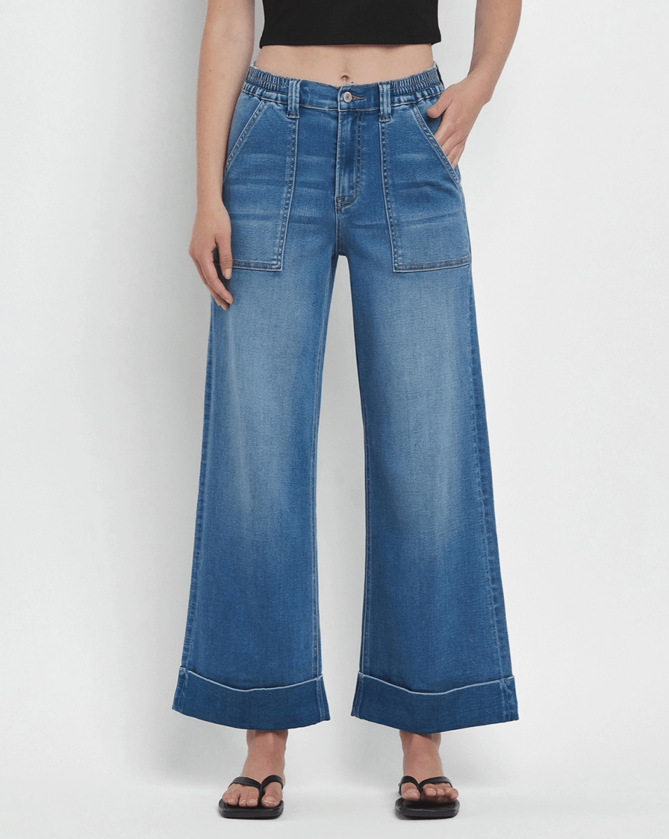 Kris High Rise Super Soft Baggy Wide Leg Jeans - RubyJane & Valleygirl