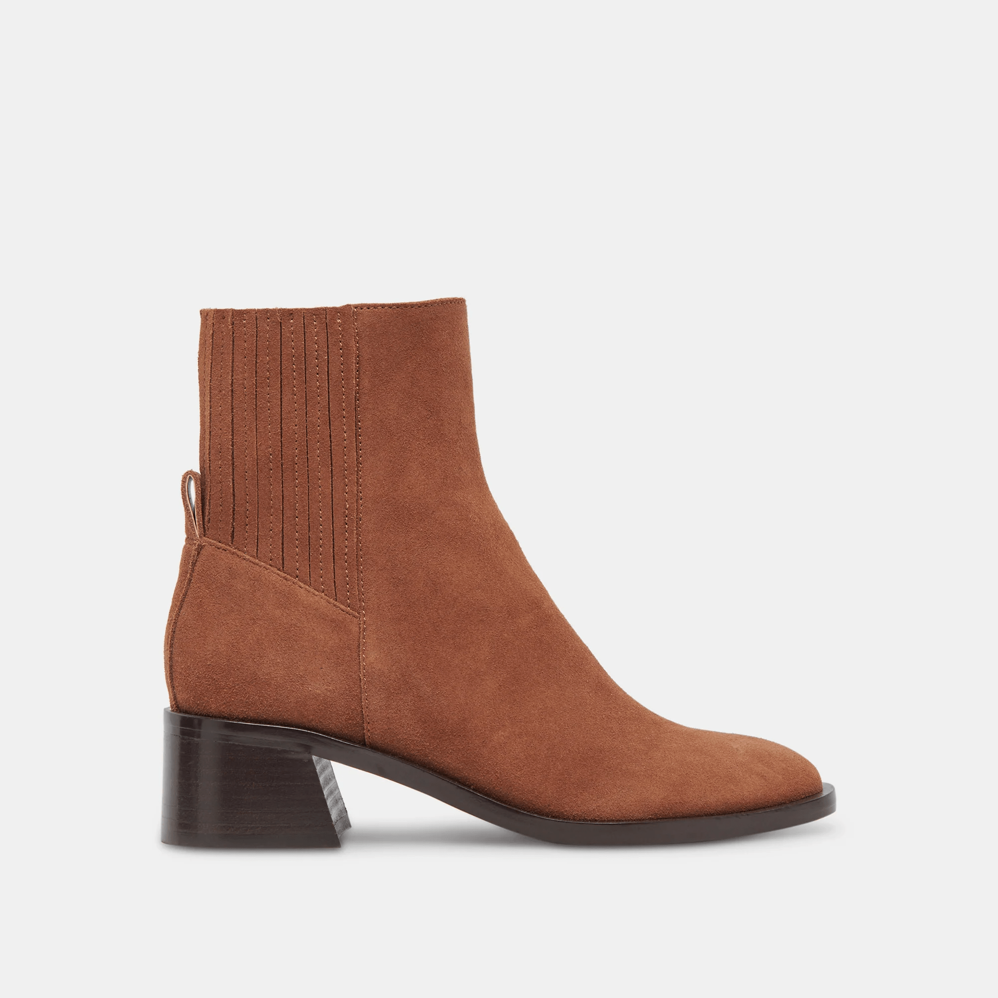 Linny H2O Brown Suede Bootie with All Season Protection -Dolce Vita Footwear, Inc.- Ruby Jane-