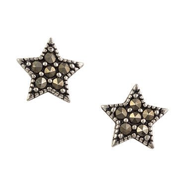 Marcasite Star Post Earrings -Tomas- Ruby Jane-