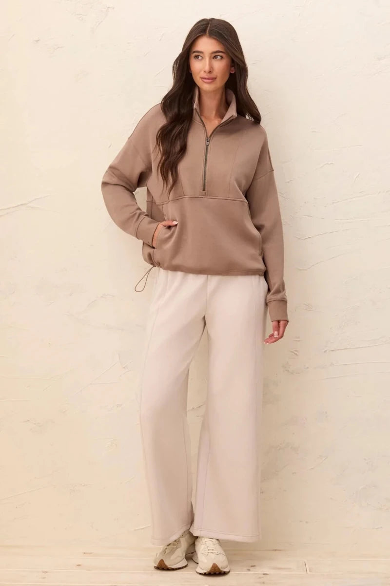 beige-brown-Casual Tops-Ruby Jane & Valleygirl Boutique.