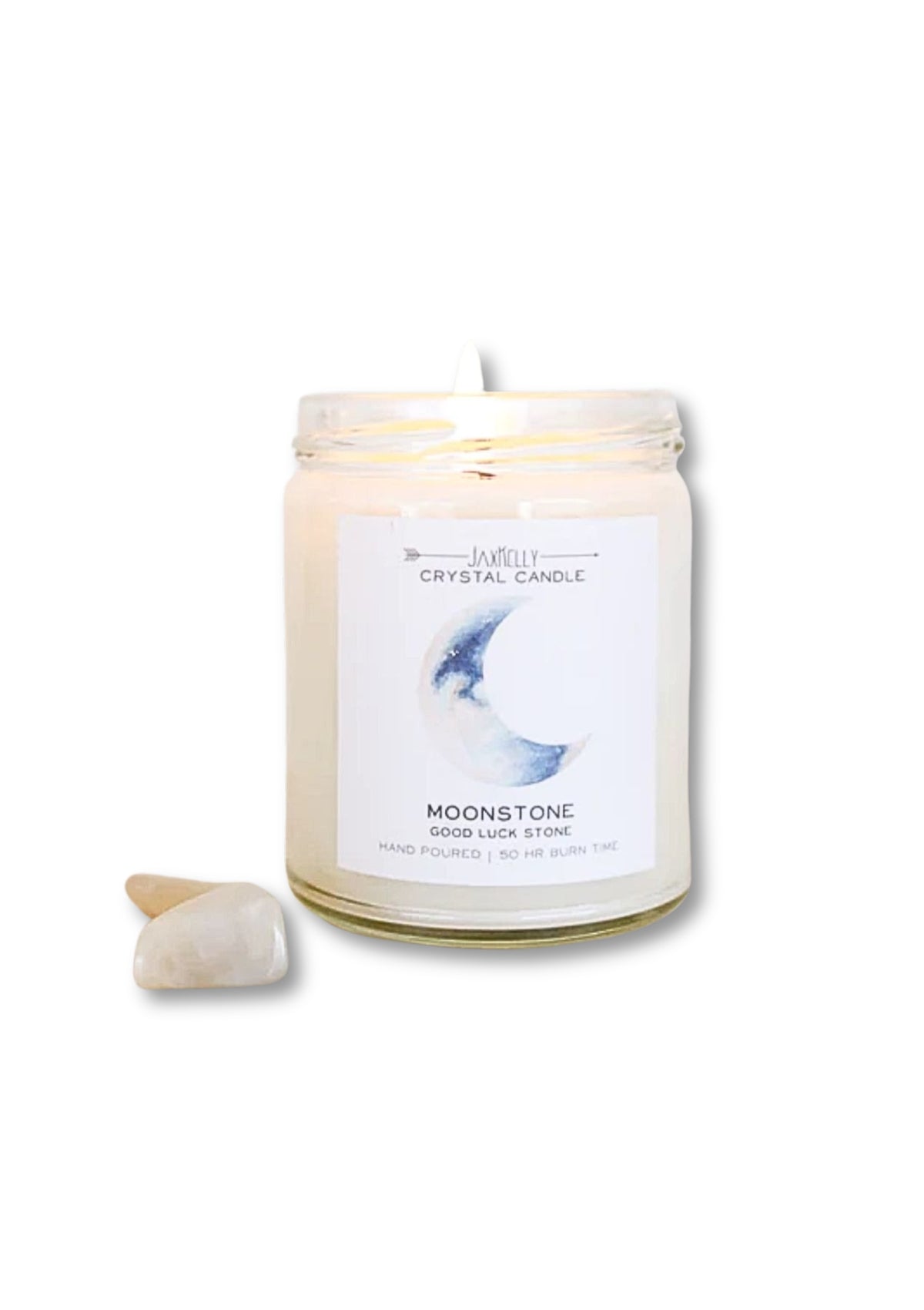 Moonstone Crystal Candle -JaxKelly- Ruby Jane-