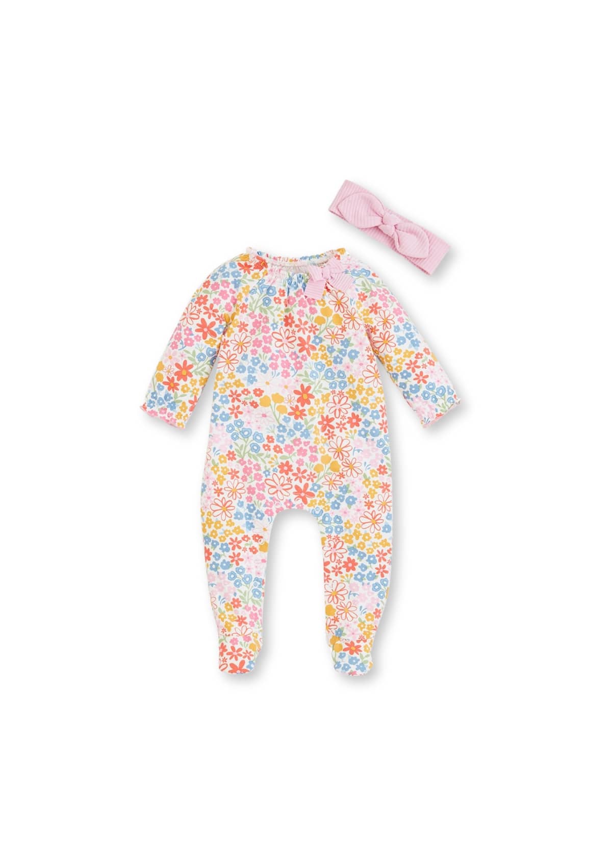 Rainbow Ditsy Floral Baby Sleeper -Mud Pie / One Coas- Ruby Jane-